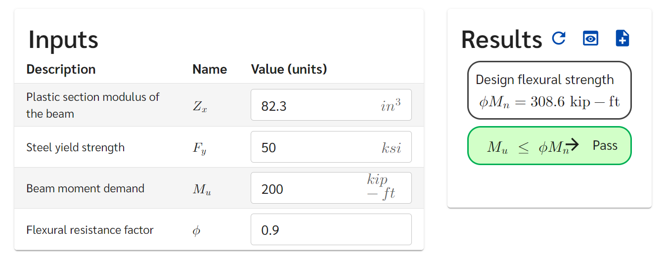 Design portal with a passing comparison