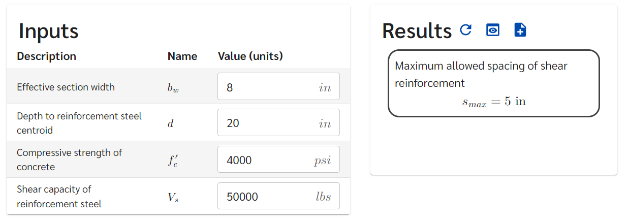 Design portal with a single conditional result displayed