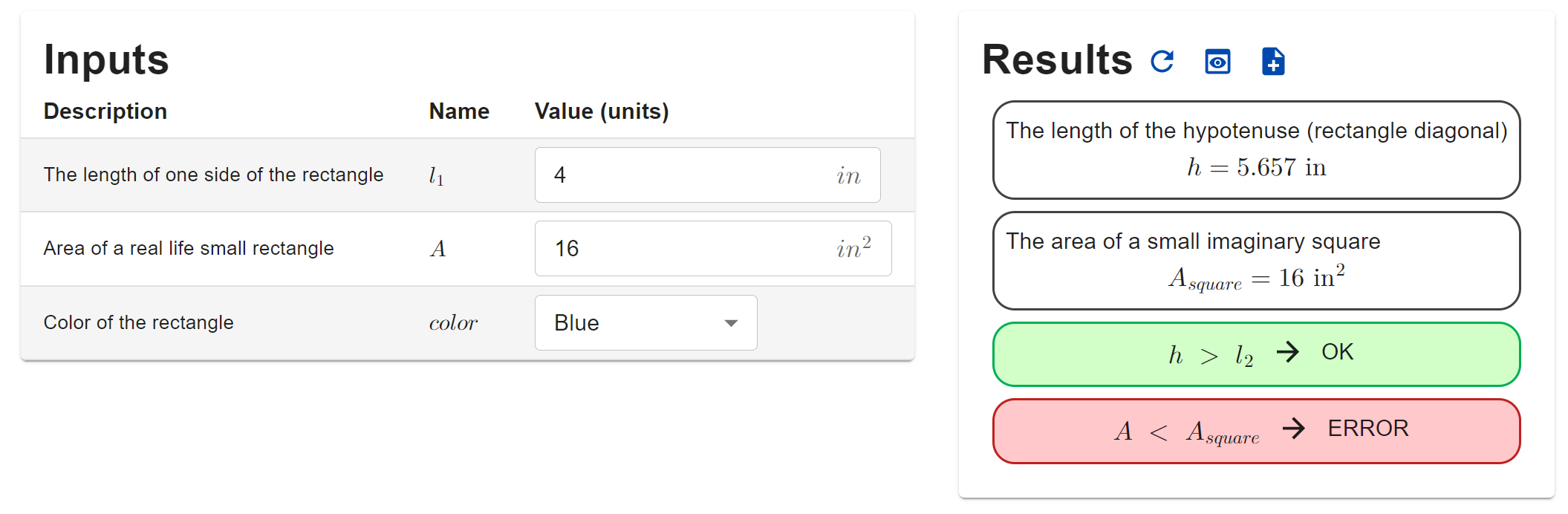 The complete design portal for this example